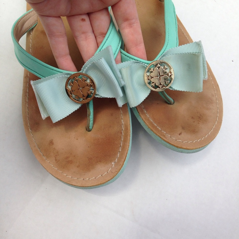 Kate Spade Leather Bow Sandals - Picture 6 of 6